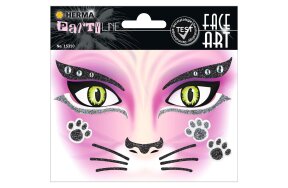 FACE ART STICKER HERMA N.15310 PINK CAT